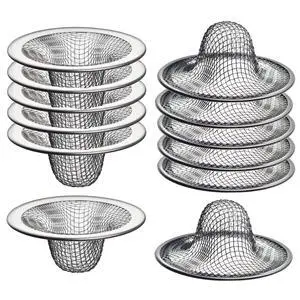 12 Pack 1" Basket Bathroom Mesh Sink Drain Strainer - 2.25" Rim 12 Pack 1" Basket Bathroom Mesh Sink Drain Strainer - 2.25" Rim