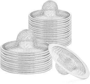Inch Stainless Steel Sink Strainers, Small Mesh Drain Strainer Baskets for Kitchen Sink, Bathroom Sink, Bathtub, Laundry, Floor Drain and Utility Sink Inch Stainless Steel Sink Strainers, Small Mesh Drain Strainer Baskets for Kitchen Sink, Bathroom Sink, Bathtub, Laundry, Floor Drain and Utility Sink