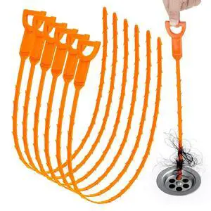 Inch Drain Snake Hair Clog Remover Tool, Flexible Sink Drain Cleaner for Shower, Bathtub, Bathroom Sink and Kitchen Sink, Reusable Drain Cleaning Tool for Hair Blockage Removal Inch Drain Snake Hair Clog Remover Tool, Flexible Sink Drain Cleaner for Shower, Bathtub, Bathroom Sink and Kitchen Sink, Reusable Drain Cleaning Tool for Hair Blockage Removal