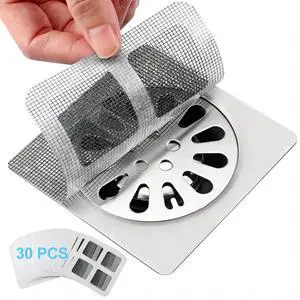 Disposable Shower Drain Hair Catcher Mesh Stickers 4"x4" Strong Adhesive Mesh Covers for Bathroom, Kitchen & Laundry Waterproof Hair Trap Easy Apply & Remove Disposable Shower Drain Hair Catcher Mesh Stickers 4"x4" Strong Adhesive Mesh Covers for Bathroom, Kitchen & Laundry Waterproof Hair Trap Easy Apply & Remove