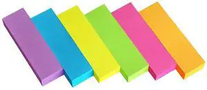 Page Markers, 0.5x1.8 in, 30 Pads, 6 Bright Colors Page Markers, 0.5x1.8 in, 30 Pads, 6 Bright Colors