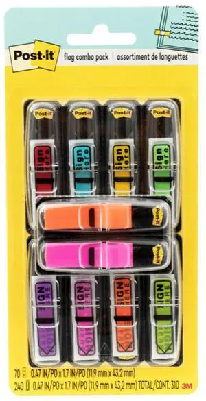 Message Flags Value-Pak, Sign Here, 240/PK, MI, 1 Count Message Flags Value-Pak, Sign Here, 240/PK, MI, 1 Count