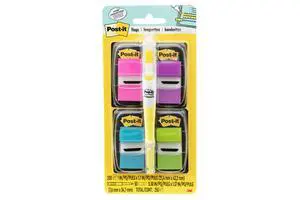 Flags Value Pack, 50/Dispenser, 4 Dispensers/Pack, 1 in Wide, Assorted Bright Colors, Includes FREE Flags + Highlighter (680-PPBGVA) Flags Value Pack, 50/Dispenser, 4 Dispensers/Pack, 1 in Wide, Assorted Bright Colors, Includes FREE Flags + Highlighter (680-PPBGVA)