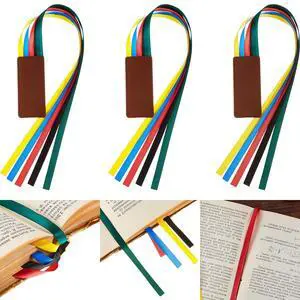 Pieces Bible Ribbon Bookmark Markers Artificial Leather Bookmark with Ribbons for Books Office(Classic,Yellow,Blue,Red,Green) Pieces Bible Ribbon Bookmark Markers Artificial Leather Bookmark with Ribbons for Books Office(Classic,Yellow,Blue,Red,Green)