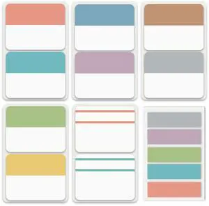 Tabs 2 Inch Sticky Index Tabs,Writable Book Tabs Pastel Tabs 2 Inch Sticky Index Tabs,Writable Book Tabs Pastel