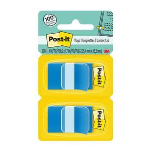 1 x 1.7 in, Blue, 2 Dispensers, 50 Flags/Dispenser 1 x 1.7 in, Blue, 2 Dispensers, 50 Flags/Dispenser