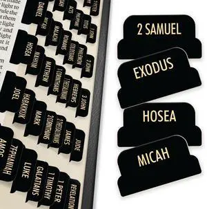 Christian Bible Tabs for Women, Men, and Kids - Black Version Christian Bible Tabs for Women, Men, and Kids - Black Version