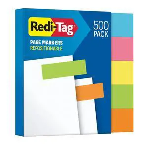 Neon Page Markers, Adhesive Flags for Journals, Books and Binders, Sticky Flags, 4 Assorted Colors: Yellow, Pink, Green, Blue and Orange, 0.6" x 2", 500 Per Pack Neon Page Markers, Adhesive Flags for Journals, Books and Binders, Sticky Flags, 4 Assorted Colors: Yellow, Pink, Green, Blue and Orange, 0.6" x 2", 500 Per Pack