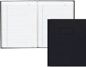 Business Notebook, Index Sheet, Self-Adhesive Tabs, 192 Pages, 9.25" x 7.25", Black Business Notebook, Index Sheet, Self-Adhesive Tabs, 192 Pages, 9.25" x 7.25", Black