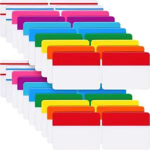Tabs 2 Inch Sticky Index Tabs Writable and Repositionable File Tab Flags Colored Page Markers Labels for Reading Notes, Books and Classify Files 40 Sets Tabs 2 Inch Sticky Index Tabs Writable and Repositionable File Tab Flags Colored Page Markers Labels for Reading Notes, Books and Classify Files 40 Sets
