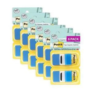 1 x 1.7 in, Blue, 12 Dispensers, 50 Flags/Dispenser 1 x 1.7 in, Blue, 12 Dispensers, 50 Flags/Dispenser