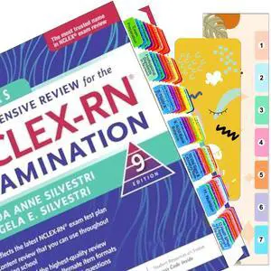 Index Tabs for Saunders Comprehensive Review for the Examination. 72 Printed NCLEX-RN 9th Edition Tabs, with Page Markers and Alignment Guide & Bookmark Index Tabs for Saunders Comprehensive Review for the Examination. 72 Printed NCLEX-RN 9th Edition Tabs, with Page Markers and Alignment Guide & Bookmark