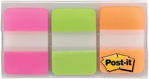 1 in, Solid, Pink, Green, Orange, 12 Tabs/Color, 36 Tabs/On-the-Go Dispenser 1 in, Solid, Pink, Green, Orange, 12 Tabs/Color, 36 Tabs/On-the-Go Dispenser