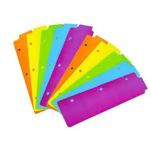 8.5x2.4 inch Binder Bookmark Snap in Bookmark Binder Dividers Page Dividers 8.5x2.4 inch Binder Bookmark Snap in Bookmark Binder Dividers Page Dividers