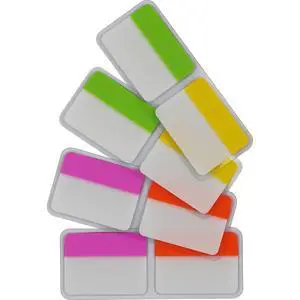 Extra Thick Tabs Flags Assorted Bright, 2 x 1.5 Inch Sticky Tabs, Easy to Post, 24 Tabs/Color, 96 Pages Total Extra Thick Tabs Flags Assorted Bright, 2 x 1.5 Inch Sticky Tabs, Easy to Post, 24 Tabs/Color, 96 Pages Total