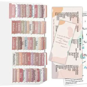 Laminated Bible Tabs for Women/Men/Kids Catholic Bible Tabs Old and New Testament, 100 PCS Full Set, Waterproof & Durable, with 19 Blank Tabs-Light Brown Laminated Bible Tabs for Women/Men/Kids Catholic Bible Tabs Old and New Testament, 100 PCS Full Set, Waterproof & Durable, with 19 Blank Tabs-Light Brown