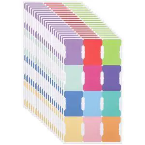 20 Sheets/240 Pieces Sticky Index Tabs, Double Sided Book Page Markers Tabs Blank Monthly Tabs Writable Sticky Notes Flags Self Adhesive Planner Stickers for Labeling (Rainbow Blank) 20 Sheets/240 Pieces Sticky Index Tabs, Double Sided Book Page Markers Tabs Blank Monthly Tabs Writable Sticky Notes Flags Self Adhesive Planner Stickers for Labeling (Rainbow Blank)