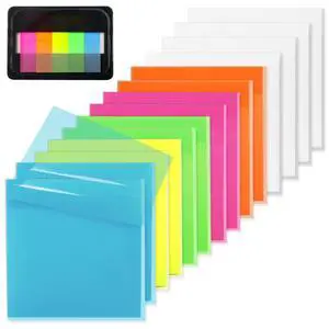 Sheets Transparent Sticky Notes 3" X 3" for School Office Supplies Sheets Transparent Sticky Notes 3" X 3" for School Office Supplies