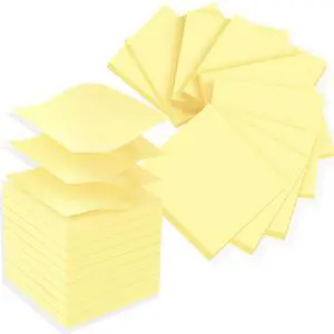 Pop Up Sticky Notes 3x3 Refills, Yellow Strong Adhesive Post, Suitable for Home, Office, School, Clean Removal Pop Up Sticky Notes 3x3 Refills, Yellow Strong Adhesive Post, Suitable for Home, Office, School, Clean Removal