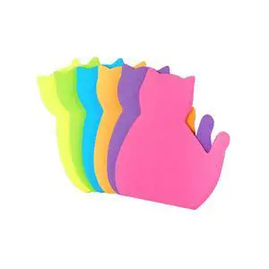 Cute Cat Sticky Notes, 6Pack 6 Bright Color Kawaii Sticky Notes for Cats Lover (6 Colors Shape 1) Cute Cat Sticky Notes, 6Pack 6 Bright Color Kawaii Sticky Notes for Cats Lover (6 Colors Shape 1)