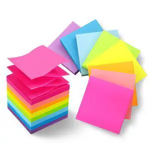 Pop Up Sticky Notes 3x3 Refills 8 Bright Colors, 640 Sheets Pop Up Sticky Notes 3x3 Refills 8 Bright Colors, 640 Sheets