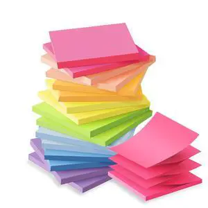 Pop Up Sticky Notes 3x3 in Accordion Stickies,Bright Colors Pop Up Sticky Notes 3x3 in Accordion Stickies,Bright Colors