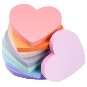Heart Sticky Notes 640 Sheets, 8 Pads Cute Heart Shaped Post it Notes Heart Sticky Notes 640 Sheets, 8 Pads Cute Heart Shaped Post it Notes