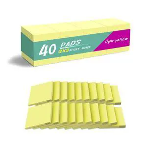 Sticky Notes 3x3 Inches, Yellow Colors Self-Stick Pads Sticky Notes 3x3 Inches, Yellow Colors Self-Stick Pads
