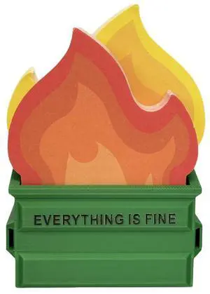 Garbage Can Fire Sticky Notes Office Supplies Flame Notepads Desk Accessories Funny White Elephant Gifts for Coworker Boss Teacher Women Men Adult 300 Sheets Garbage Can Fire Sticky Notes Office Supplies Flame Notepads Desk Accessories Funny White Elephant Gifts for Coworker Boss Teacher Women Men Adult 300 Sheets