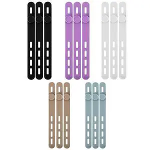 Silicone Cable Ties, Reusable Cord Organizers for Charger Cables, Hair Dryer, Home Office Desk, Flexible Cord Wraps for Electrical Wires Management Silicone Cable Ties, Reusable Cord Organizers for Charger Cables, Hair Dryer, Home Office Desk, Flexible Cord Wraps for Electrical Wires Management