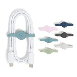 Silicone Cord Organizers, Set of 15 Cable Clips, Assorted Colors Silicone Cord Organizers, Set of 15 Cable Clips, Assorted Colors
