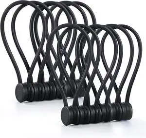 Magnetic Cable Ties Reusable Silicone Magnetic Cord Organizers for Bundling, Fridge Clips, Book Markers & More Assorted Colors for Efficient Cable Management (All Black, 12-Pack) Magnetic Cable Ties Reusable Silicone Magnetic Cord Organizers for Bundling, Fridge Clips, Book Markers & More Assorted Colors for Efficient Cable Management (All Black, 12-Pack)