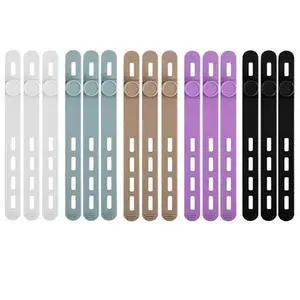 Silicone Cable Ties, Reusable Cord Organizer for Charger Cables, Hair Dryer, Home & Office, Flexible Cord Wraps for Electrical Wires Silicone Cable Ties, Reusable Cord Organizer for Charger Cables, Hair Dryer, Home & Office, Flexible Cord Wraps for Electrical Wires
