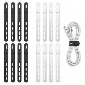 Silicone Cable Ties, Cable Ties Reusable,For Phone Charger, Computer Cords, Wire Organizer in Home,Office,Kitchen,School (2 Colors) Silicone Cable Ties, Cable Ties Reusable,For Phone Charger, Computer Cords, Wire Organizer in Home,Office,Kitchen,School (2 Colors)