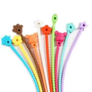 Reusable Silicone Twist Ties Bag Clip Cable Straps Cable Cord Wraps Management Organizer Rubber Twist Tie,5 Mixed Designs Reusable Silicone Twist Ties Bag Clip Cable Straps Cable Cord Wraps Management Organizer Rubber Twist Tie,5 Mixed Designs