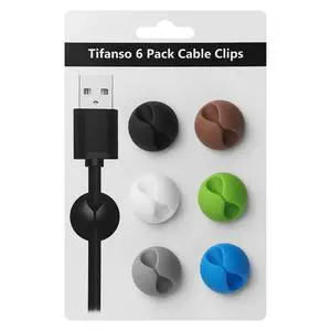 Colorful Adhesive Cable Clips for Home Office Wire Management Colorful Adhesive Cable Clips for Home Office Wire Management