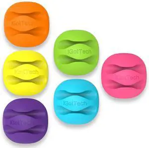 Cable Clips and Cord Management System 6 Pack of Dual Slotted Adhesive Desktop Cable Organizers | Phone & Computer Wire Holder (Multicolor) Cable Clips and Cord Management System 6 Pack of Dual Slotted Adhesive Desktop Cable Organizers | Phone & Computer Wire Holder (Multicolor)