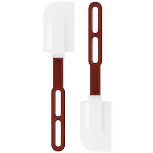 High-Temp Silicone Spatulas, 10'' Commercial Spatula 500°F Heat-Resistant Non-Stick Silicone Scraper, Set of 2 High-Temp Silicone Spatulas, 10'' Commercial Spatula 500°F Heat-Resistant Non-Stick Silicone Scraper, Set of 2