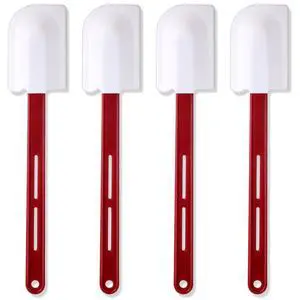 High Temp Silicone Spatulas Heat Resistant Rubber Spatula Commercial Silicone Scraper with Handle for Kitchen Cook Baking Mixing Utensil, Dishwasher Safe (14 Inch) High Temp Silicone Spatulas Heat Resistant Rubber Spatula Commercial Silicone Scraper with Handle for Kitchen Cook Baking Mixing Utensil, Dishwasher Safe (14 Inch)