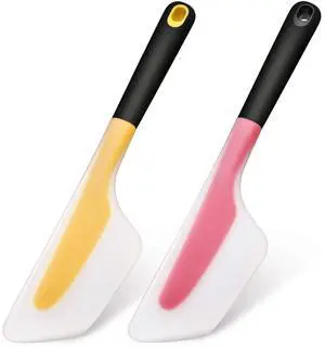 Pieces Omelette Spatula Kitchen Omelet Turner Silicone Omelette Flip and Fold Turner for Kitchen Omelet Pancake Crepes (Red and Yellow) Pieces Omelette Spatula Kitchen Omelet Turner Silicone Omelette Flip and Fold Turner for Kitchen Omelet Pancake Crepes (Red and Yellow)