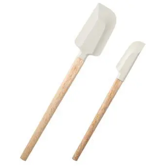 Wooden Handle Spatula Set White Silicone Spatulas Small Scraper Rubber Kitchen Utensil for Chefs Professional Baking Cooking Mixing Jar Bowl Frosting Dishwasher Safe Use Wooden Handle Spatula Set White Silicone Spatulas Small Scraper Rubber Kitchen Utensil for Chefs Professional Baking Cooking Mixing Jar Bowl Frosting Dishwasher Safe Use