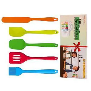 Silicone Spatula Set Colorful Mini Spatulas - 480°F Heat Resistant Nonstick Versatile Kitchen Utensil Set for Baking, Mixing, Cooking, Dishwasher Safe Silicone Spatula Set Colorful Mini Spatulas - 480°F Heat Resistant Nonstick Versatile Kitchen Utensil Set for Baking, Mixing, Cooking, Dishwasher Safe