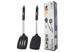 Premium Silicone Spatula Set (2-Piece) High Heat-Resistant, Non-Slip Grip Baking, Cooking, Mixing BPA-Free, Great Gift for Home Chefs, Premium Silicone Spatula Set (2-Piece) High Heat-Resistant, Non-Slip Grip Baking, Cooking, Mixing BPA-Free, Great Gift for Home Chefs,