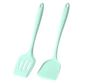 Silicone Spatula Set, Heat Resistant Spatulas for Baking & Mixing, BPA-Free Solid & Slotted Turner for Non-Stick Pans, Kitchen Utensils for Scraping, Sauteing and Flipping (Mint Green) Silicone Spatula Set, Heat Resistant Spatulas for Baking & Mixing, BPA-Free Solid & Slotted Turner for Non-Stick Pans, Kitchen Utensils for Scraping, Sauteing and Flipping (Mint Green)