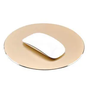 Aluminum Metal Mouse Pad Mice Mat 8.66 in (Round, Champagne Gold) Aluminum Metal Mouse Pad Mice Mat 8.66 in (Round, Champagne Gold)