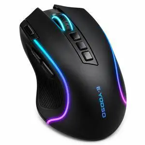 Ergonomic Wireless Gaming Mouse, Tri-Mode, Rapid Fire Key, 8000 DPI Ergonomic Wireless Gaming Mouse, Tri-Mode, Rapid Fire Key, 8000 DPI