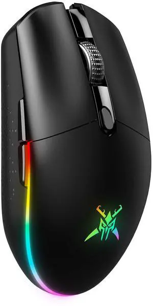 Wireless Gaming Mouse 8000 DPI RGB Backlit Rechargeable Mouse-Black Wireless Gaming Mouse 8000 DPI RGB Backlit Rechargeable Mouse-Black