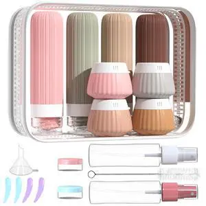 Travel Bottles for Toiletries TSA Approved Silicone Travel Containers for Toiletries, Leak Proof Refillable Liqus Shampoo And Conditioner travel Essentials toiletry Bottles (BPA Free) Travel Bottles for Toiletries TSA Approved Silicone Travel Containers for Toiletries, Leak Proof Refillable Liqus Shampoo And Conditioner travel Essentials toiletry Bottles (BPA Free)