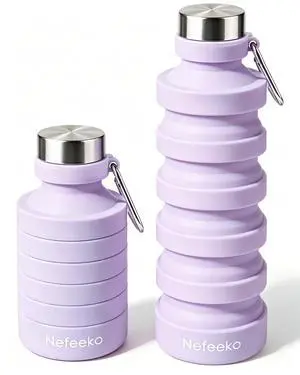 Collapsible Water Bottle, Reuseable BPA Free Silicone Water Bottles Collapsible Water Bottle, Reuseable BPA Free Silicone Water Bottles