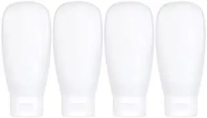 TSA Approved Travel Bottles Set for Toiletries Travel Size Containers Kit 4 Pack Portable Leak Proof Refillable Squeeze Cosmetic Airplane Essential Shampoo Hair Conditioner Body Lotion Bath Shower Gel TSA Approved Travel Bottles Set for Toiletries Travel Size Containers Kit 4 Pack Portable Leak Proof Refillable Squeeze Cosmetic Airplane Essential Shampoo Hair Conditioner Body Lotion Bath Shower Gel